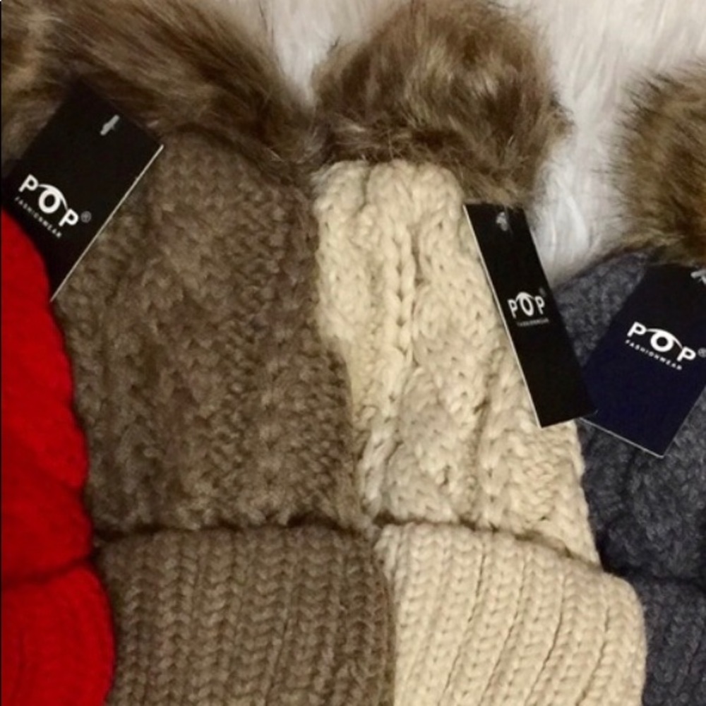 Thick Cable Knit Beanie